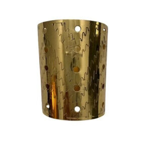 Elegant Engraved Brass Cuff